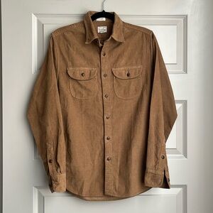 J.Crew Brown Corduroy Long-Sleeve Shirt, XS